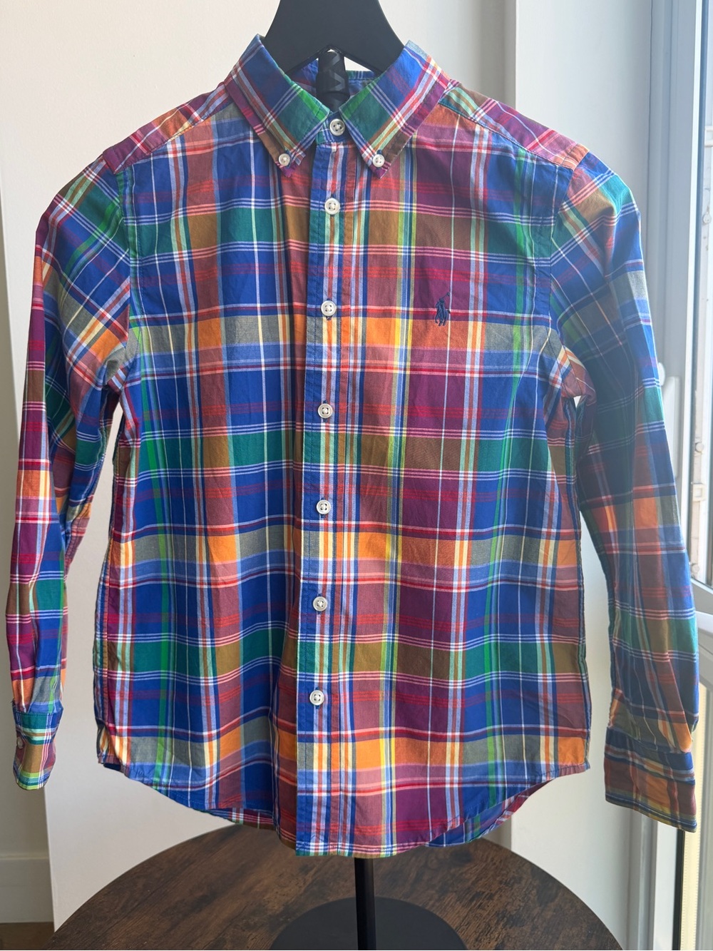 Polo Ralph Lauren Boys M (10-12) Multicolor Plaid Button Down Shirt